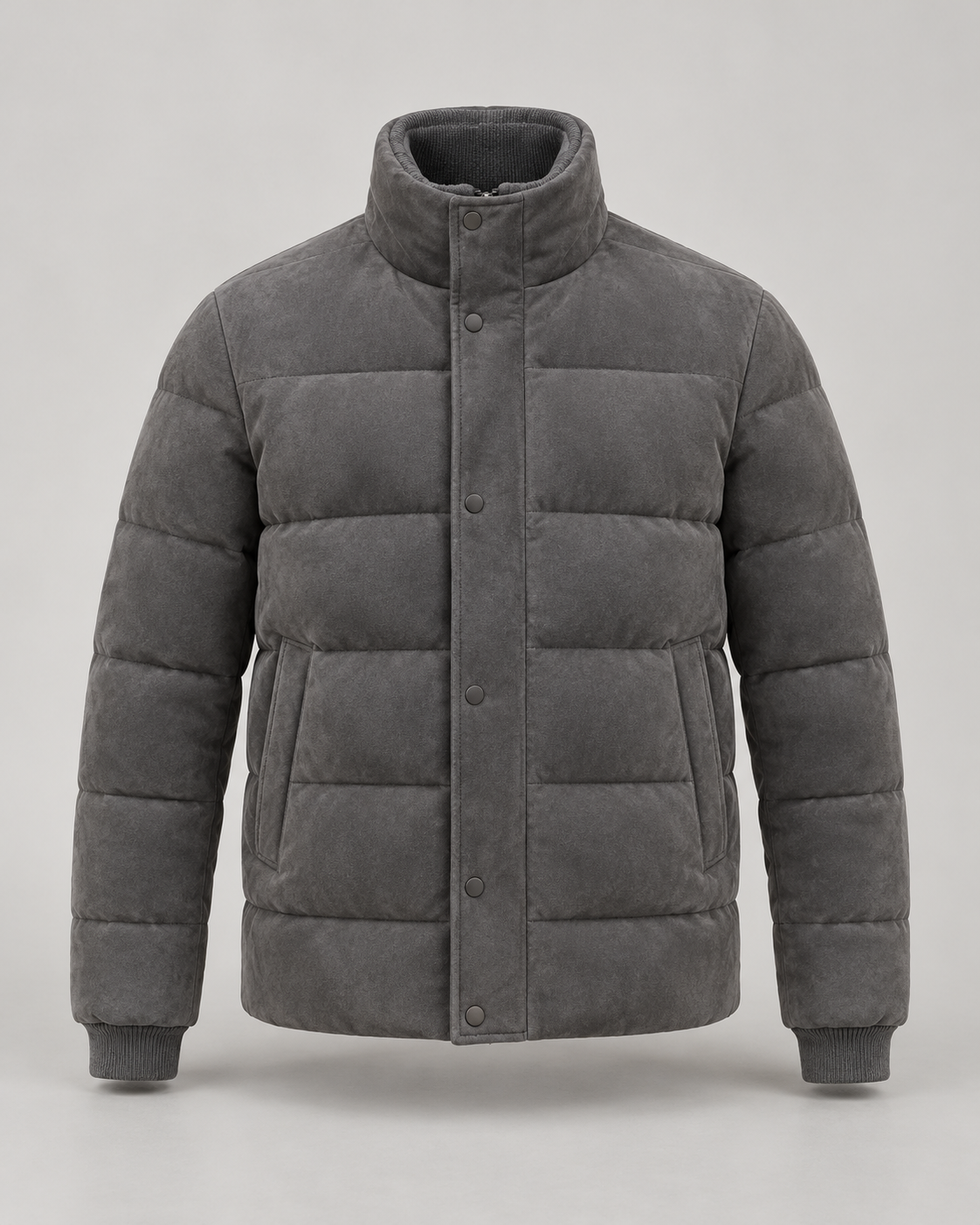 Slate Suede Padded Jacket